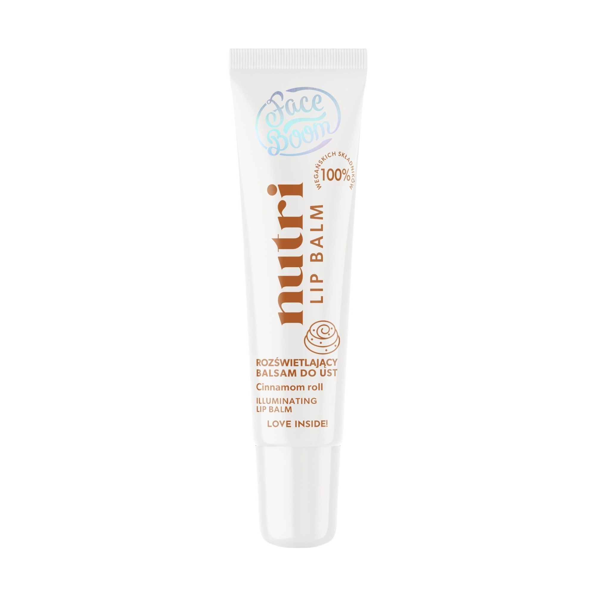 Освітлювальний бальзам для губ Face Boom Nutri Lip Balm, Cinnamon Roll, 10 г